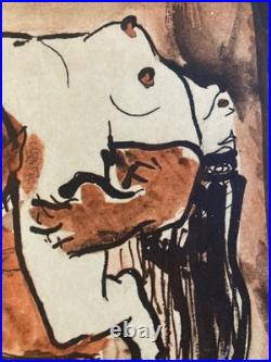 Belle Gravure lithographie Affiche 1928 Invitation Bal Des Quat'z'arts Ancien