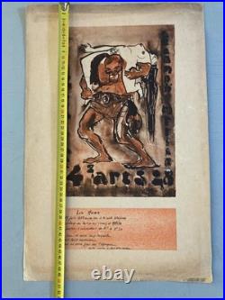Belle Gravure lithographie Affiche 1928 Invitation Bal Des Quat'z'arts Ancien