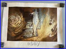 Belle Gravure lithographie miette epreuve d artiste art ange quantique 1970