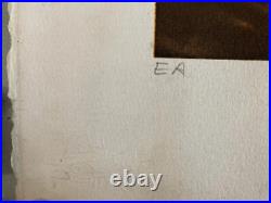 Belle Gravure lithographie miette epreuve d artiste art ange quantique 1970