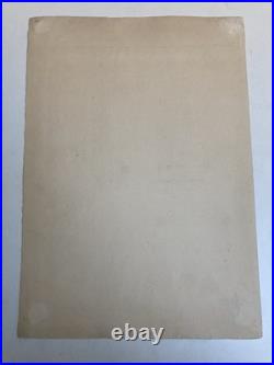 Belle Lithographie Gravure Estampe XIXe 1900 Jacques Wely Fille Oiseau Ancien