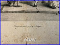 Belle Lithographie La Caricature Jugement des Juges Grandville Auguste Desperet