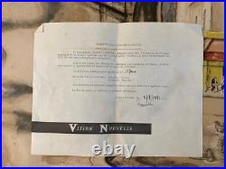 Belle Lithographie Takanori Oguiss Gravure Signée Paris Japon Art France Rue