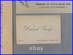 Belle Lithographie signée Daniel Vierge Gravure Estampe Art Ancien Musique Notes