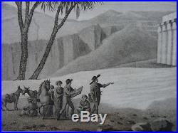 Belle gravure grand format de la description de l'Egypte 1809/1826