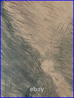 Belle lithographie Gravure Signée Henri De Toulouse Lautrec Femme Portrait, 1950