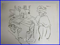 Belle lithographie Gravure Signée Henri De Toulouse Lautrec Jane Avril, 1969 Art