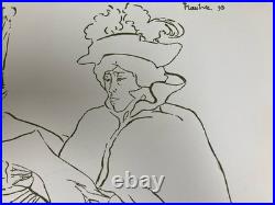 Belle lithographie Gravure Signée Henri De Toulouse Lautrec Jane Avril, 1969 Art