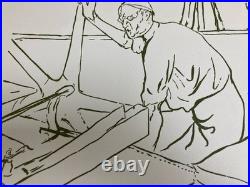 Belle lithographie Gravure Signée Henri De Toulouse Lautrec Jane Avril, 1969 Art