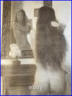 Belle lithographie femme nu erotique 1966 Bill Stilson William gravure art fille