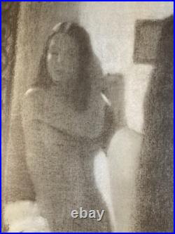 Belle lithographie femme nu erotique 1966 Bill Stilson William gravure art fille