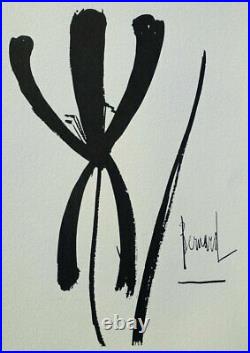 Bernard BUFFET Kensuke GRAVURE signée #1961, Tirage 197ex