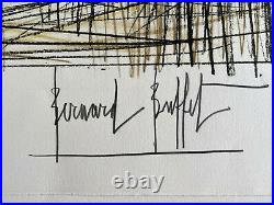 Bernard BUFFET Lithographie Jeux de Dames 1970 Signée à la main