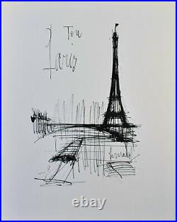 Bernard BUFFET Ton Paris GRAVURE signée, 1961, 197ex