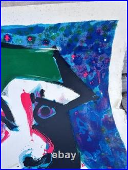 Bernard LORJOU Visage Lithographie Litho Originale Art Moderne