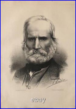 Blanqui Auguste Portrait Lithographie 1874