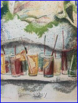 Boulevard Montparnasse André Goezu Lithographie signée numérotée