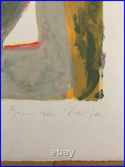 Bram Van Velde Hand signed and numbered lithograph 1970