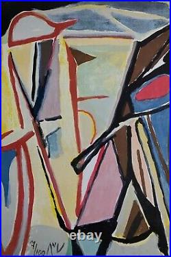 Bram Van Velde lithographie signée 1974 art abstrait abstract abstraction art