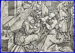 Burin de Marcantonio RAIMONDI daprès Dürer