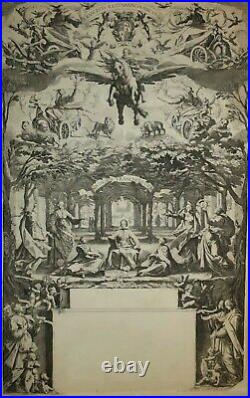 CALLOT JACQUES La Grande Thèse. 1625. XVII FRANCAIS RARE