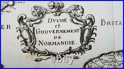 CARTE DUCHE ET GOUVERNEMENT DE NORMANDIE 1660 (gravure de MERIAN)