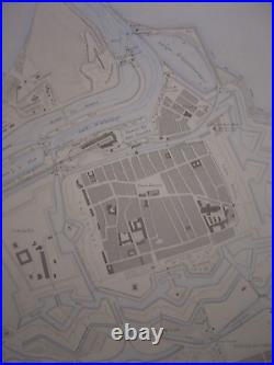 CARTE de 1872 PLAN du Port de CALAIS