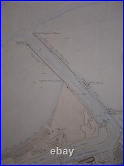 CARTE de 1872 PLAN du Port de CALAIS