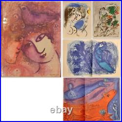CHAGALL Marc (1887-1985) L'Oeuvre Gravé EO, 1957-4 LITHOGRAPHIES ORIGINALES