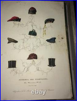 CHAPELLERIE. RARISSIME JOURNAL DES CHAPELIERS. 1846-47. 25 planches de chapeaux