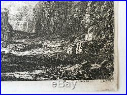 CLAUDE LORRAIN Eau-forte originale Radierung Etching gravure (Mannocci 11)
