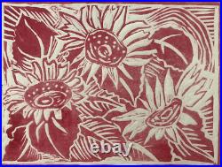 C. Bonin Pissarro (1921-2021) Rare Lithographie Nature Morte Fleurs (4)