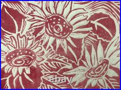 C. Bonin Pissarro (1921-2021) Rare Lithographie Nature Morte Fleurs (4)