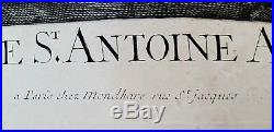 Callot Tentation de Saint Antoine Rare tirage 18eme 1770 Démon Enfer Sorcier