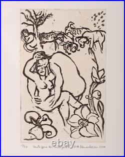 Cantique des Cantiques Gravure à l'Eau Forte n°1/30 par Eva Demarelatrous 2001
