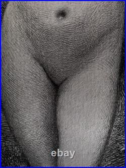 Carolus Duran gravure eau forte etching Nu Féminin Femme Nue dans la rosée