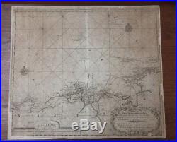 Carte Ancienne Van Keulen Bretagne 1698 Morlaix Ile De Batz Roscoff