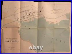 Carte De L'isthme De Suez Port Said Ismailia & Suez 1869