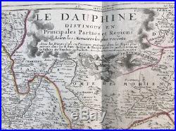 Carte Geographique Le Dauphine Par De Fer C. 1720
