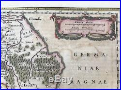 Carte Géographique de La France XVIIème en coloris ancien par Jansson c. 1650