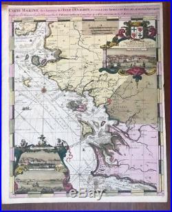 Carte Marine 1693 De Hooge La Rochelle Oleron Ile De Ré Cordouan Aix