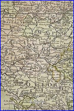 Carte XVIII° la FRANCE et ses Provinces DESNOS Géographe Paris 1774