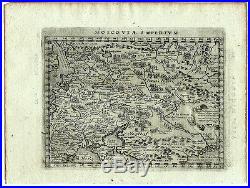 Carte anc. MAGINI map 1597 MOSCOVIA IMPERIUM Moscou Moscow Russie Novgorod 223