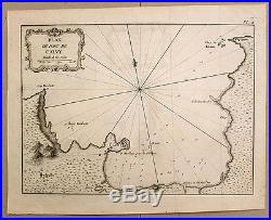 Carte ancienne BELLIN antique map c1760 CORSE PLAN DU PORT DE CALVI Corsica