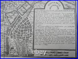 Carte ancienne Cinquième plan de la ville de Paris N. De La Mare 1705 Carte ancienne Cinquième plan de la ville de Paris N. De La Mare 1705