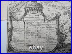 Carte ancienne Cinquième plan de la ville de Paris N. De La Mare 1705 Carte ancienne Cinquième plan de la ville de Paris N. De La Mare 1705