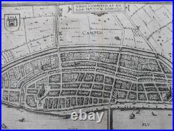 Carte ancienne Kampen (Pays-bas) Braun & Hogenberg Circa 1580 Carte ancienne Kampen (Pays-bas) Braun & Hogenberg Circa 1580