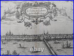 Carte ancienne Kampen (Pays-bas) Braun & Hogenberg Circa 1580
