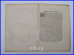 Carte ancienne Kampen (Pays-bas) Braun & Hogenberg Circa 1580
