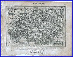 Carte ancienne MERCATOR HONDIUS map 1630 PROVENCE Vence Toulon Marseille 211